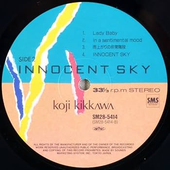 Amazon.co.jp: 吉川晃司｜INNOCENT SKY LP 1985年 日本盤3rd